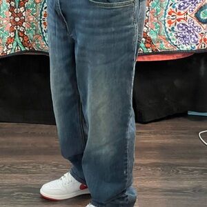 Men's Blue Old Navy Jeans 36x32 loose vintage baggy look